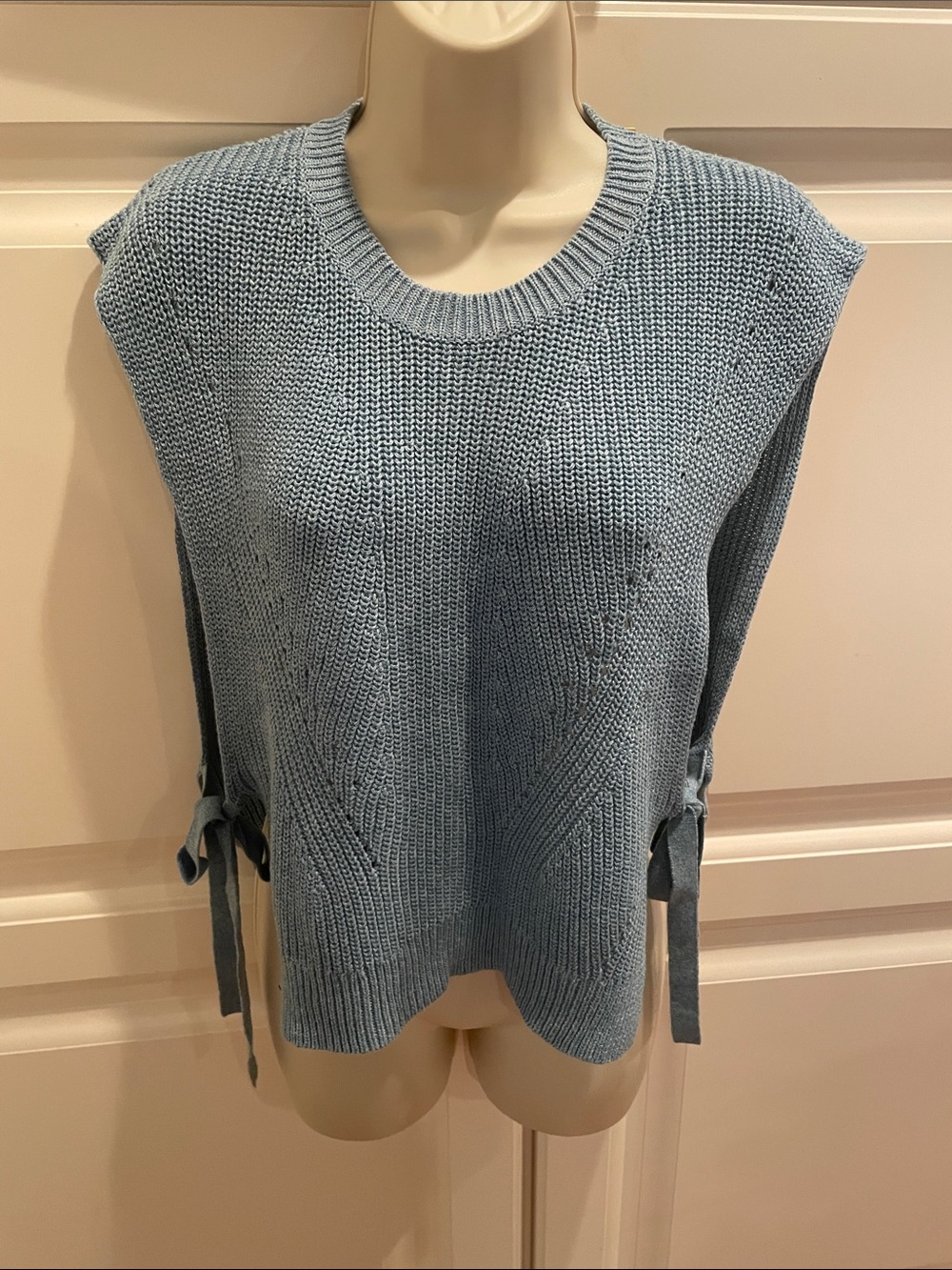 Autumn Cashmere cotton knit popover sweater sz S